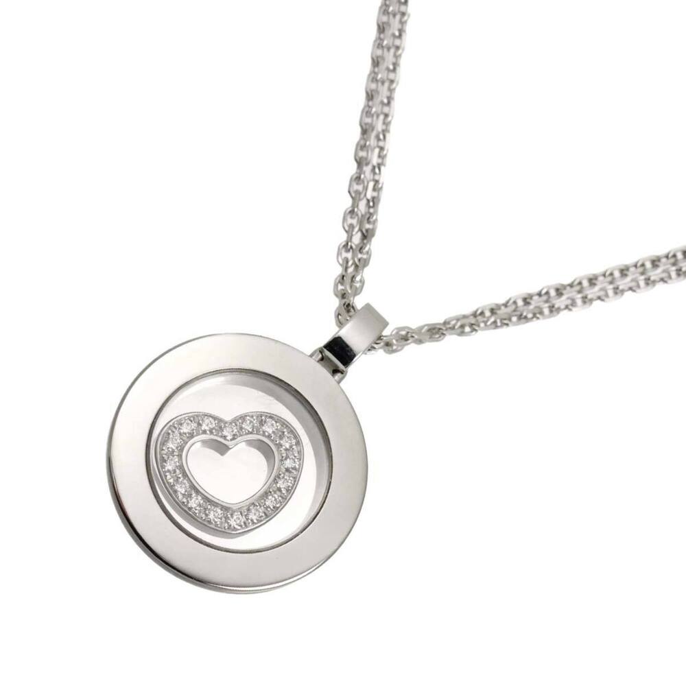 Chopard Happy Spirit Diamond Necklace, 42cm, 18K WG (White Gold 750)